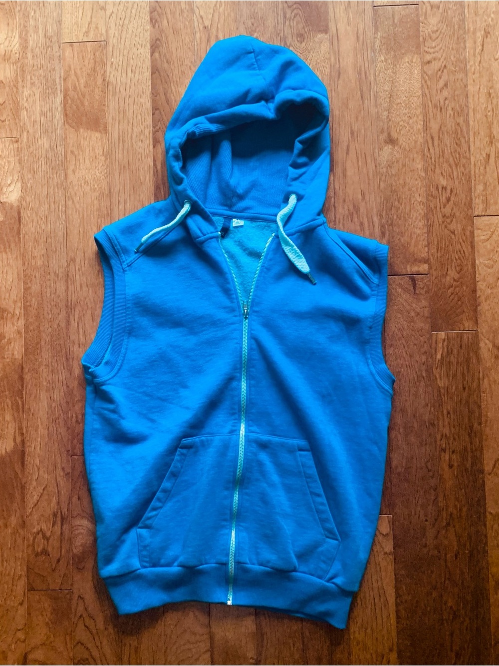 Vintage Blue Divided by H&M Zip-Up Hoodie (XL)